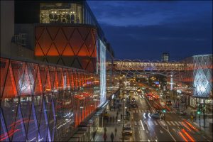 Beaugrenelle, Paris – Facade extérieur nuit - Apsys - Kamel Khalfi