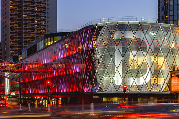 Beaugrenelle, Paris – Facade extérieur nuit - Apsys - Kamel Khalfi